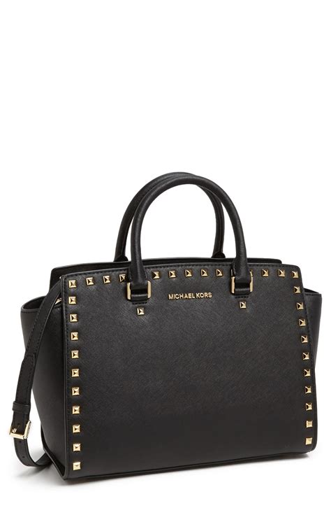 michael kors sac selma noir|Michael Kors saffiano satchel.